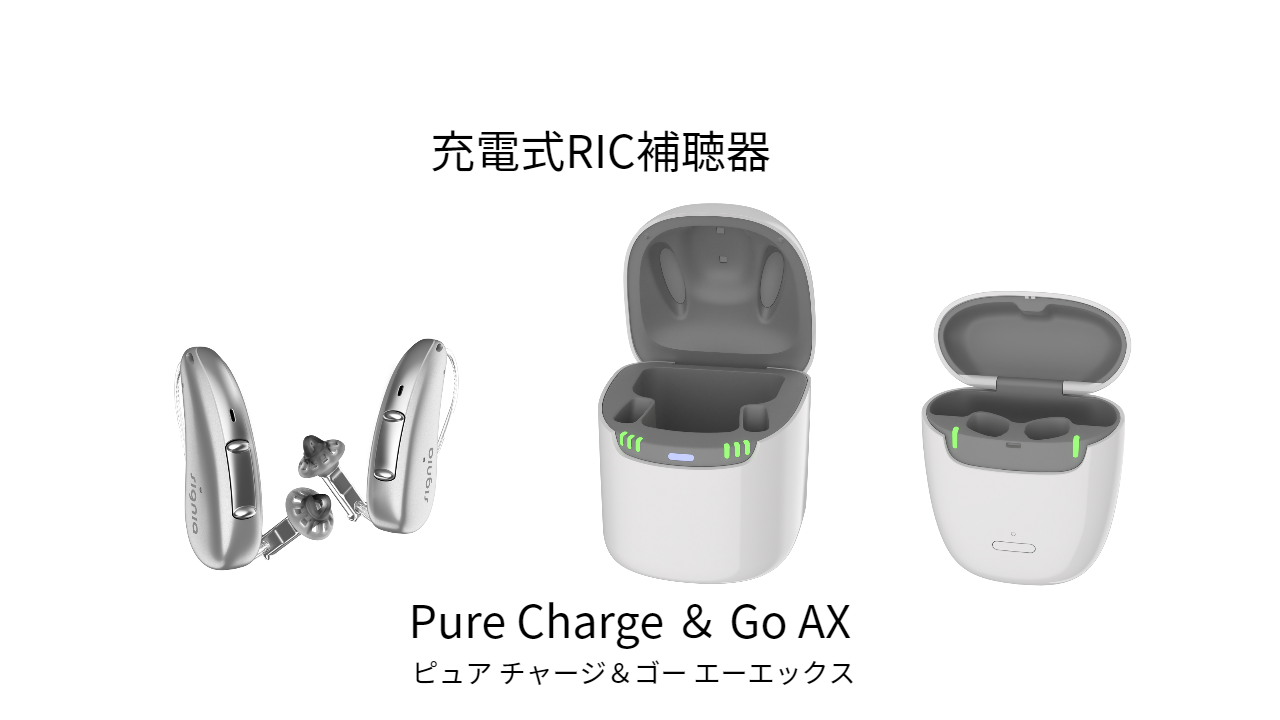 充電式RIC補聴器Pure C&G AX